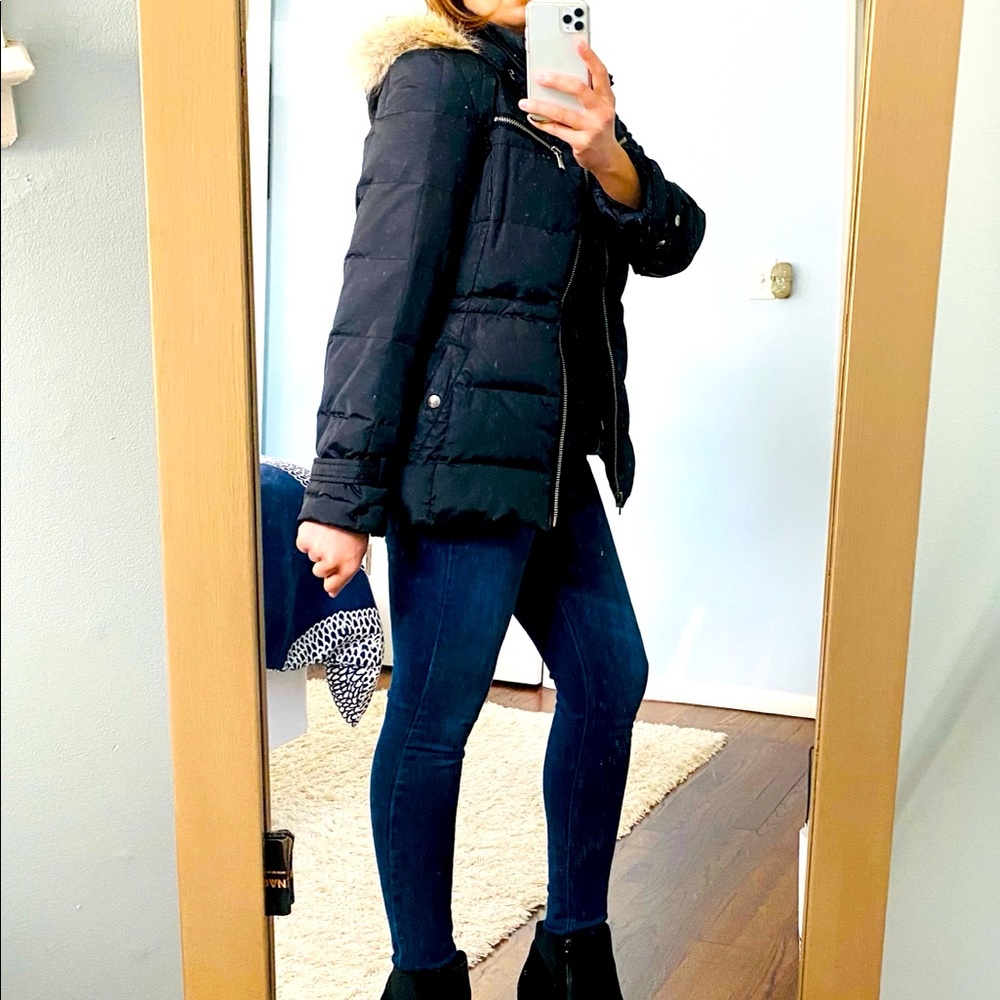 Michael Kors Womens Zip Front Puffer Coat